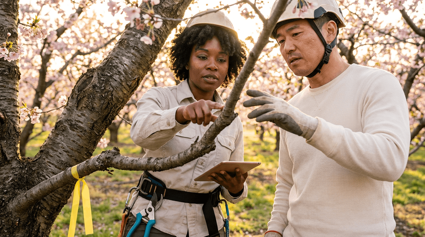 cherry tree pruning training