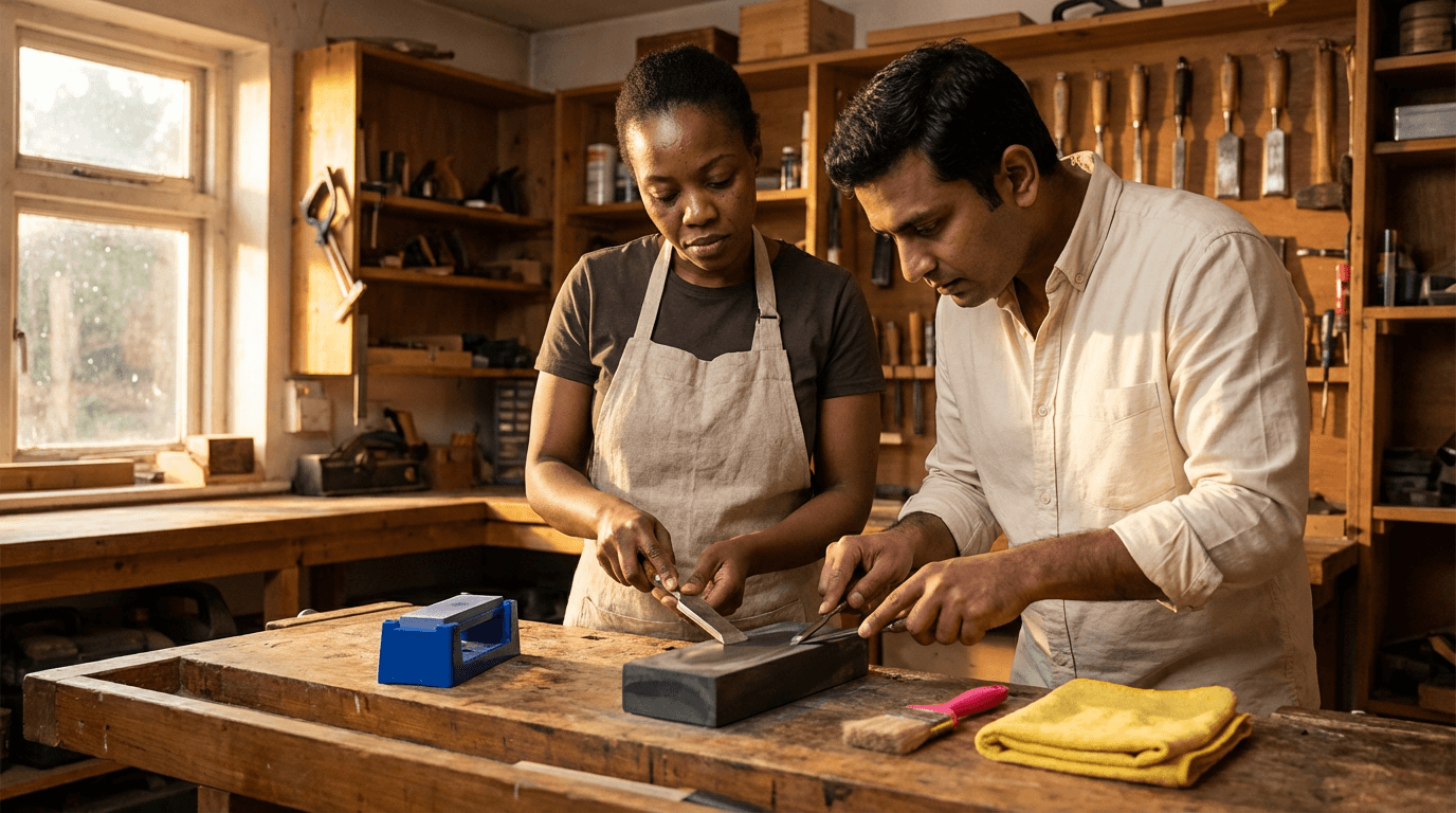 Kurz brusáře čepelí