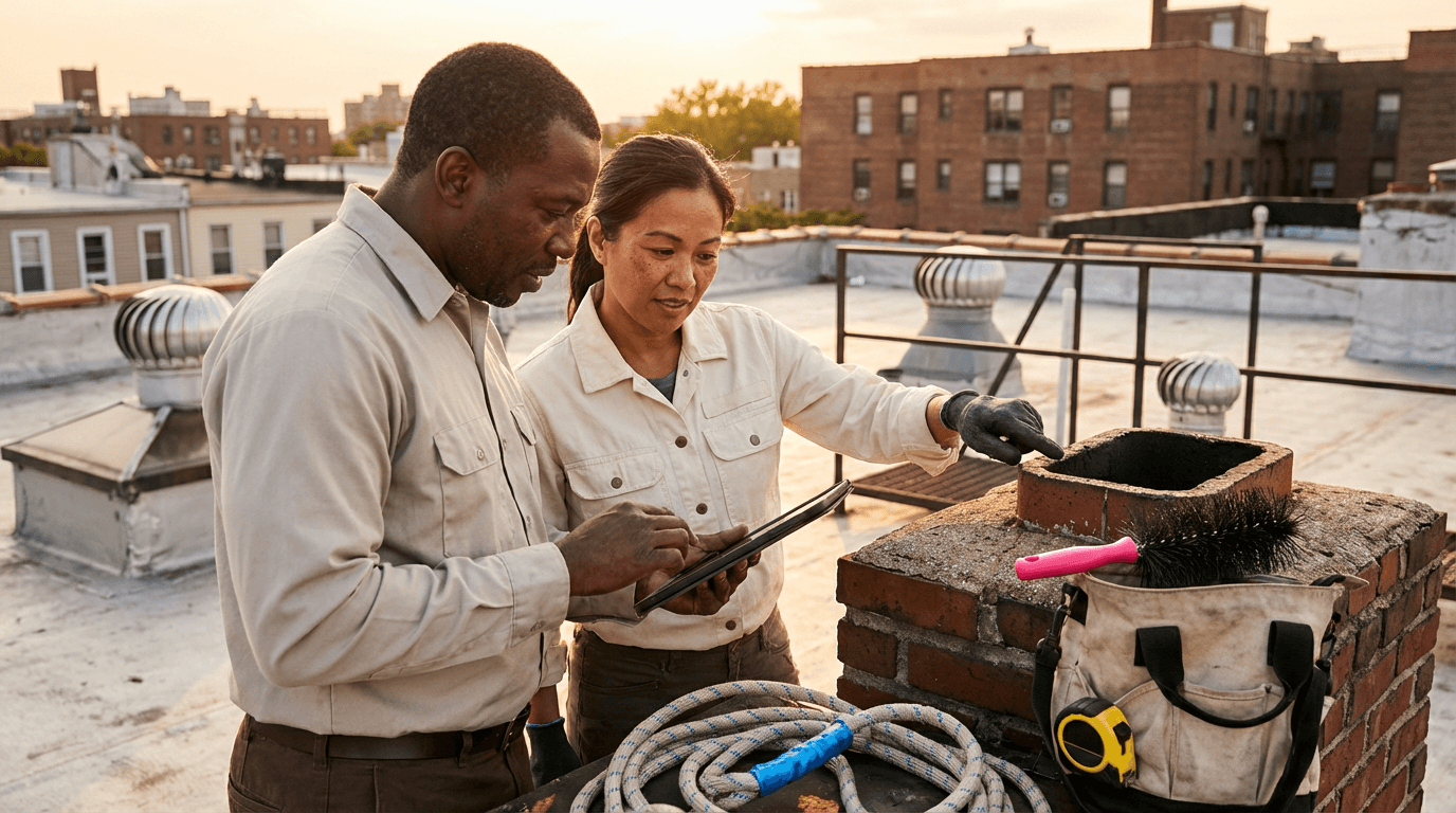 Pelatihan Membersihkan Cerobong Asap