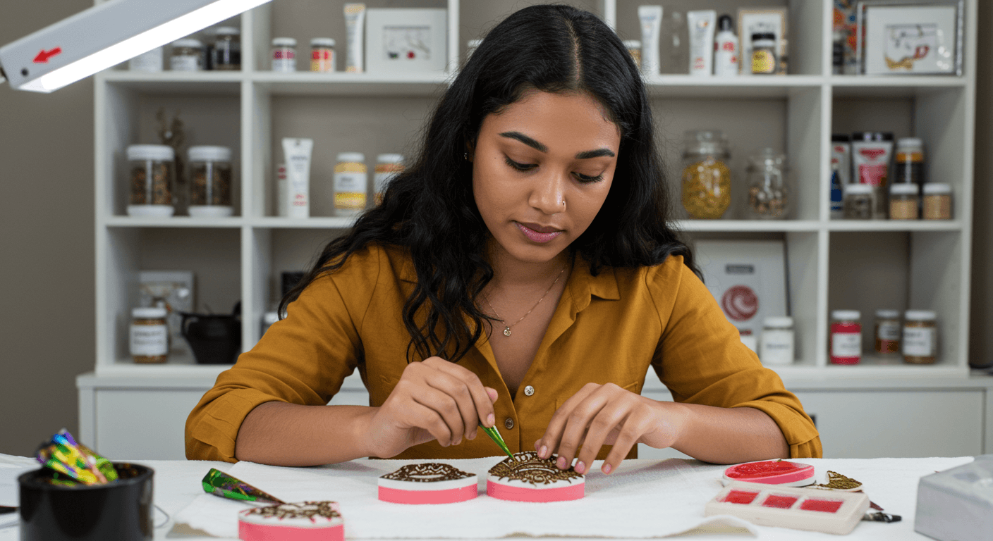 Curso de Especialização em Técnica e Cuidados com Henna para Lábios