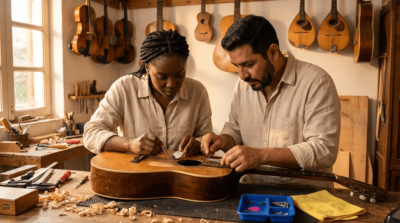 Cours de réparation d'instruments de musique