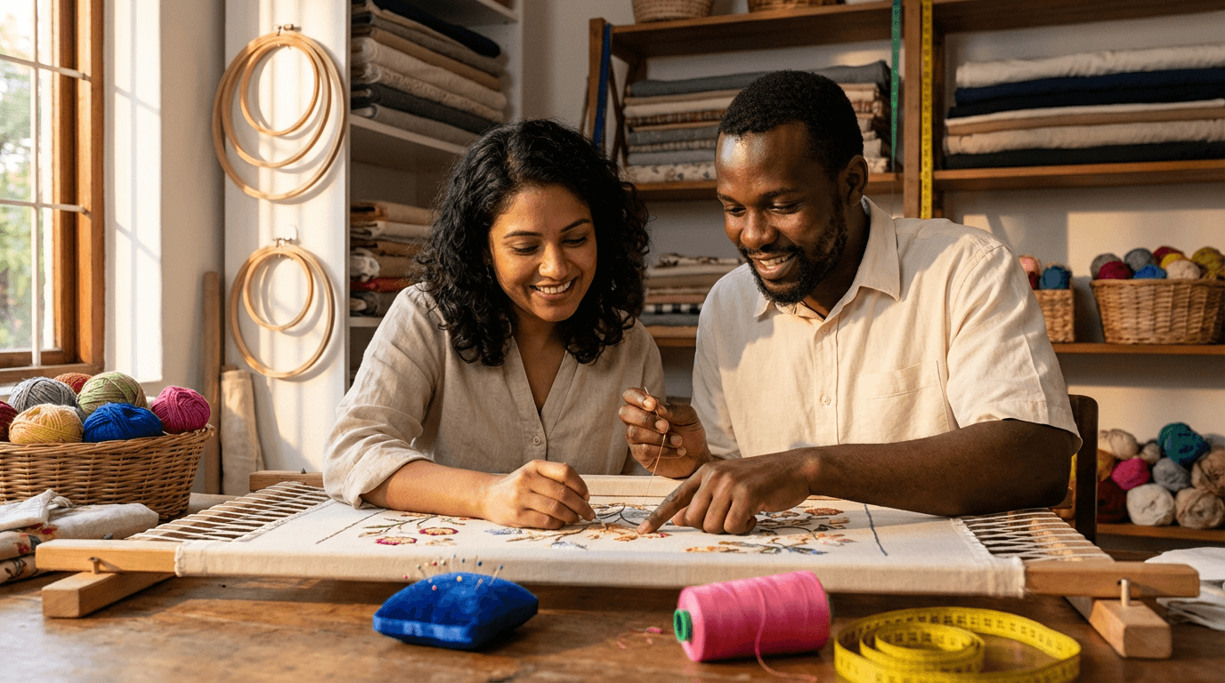 අත්කම් එම්බ්රොයිඩරි පුහුණුව