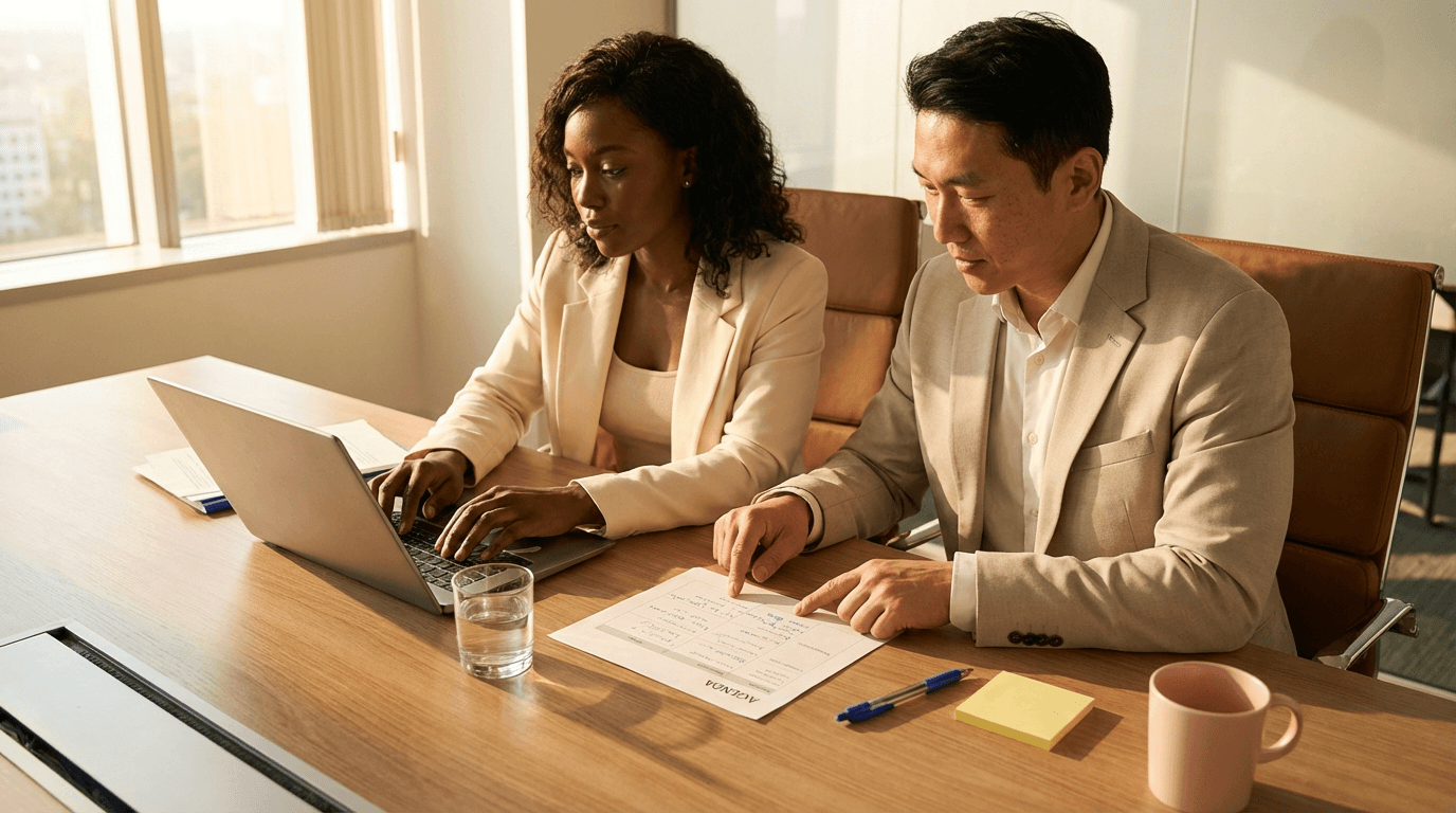 אימון כתיבת דקות ורישום הערות